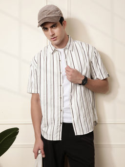 WROGN - Tonal Striped Comfort Fit Shirt