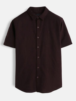 WROGN - Solid Linen Blend Slim Fit Shirt