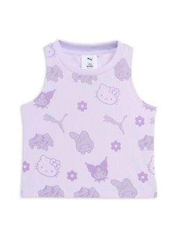 Puma - Girls Purple Printed Top