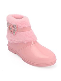 FREEPLAY - Girls Pink Bow Detailed Casual Boots