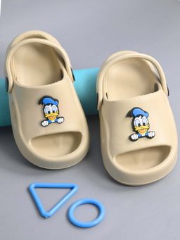 Yellow Bee - Disney Donald Duck Sandals with Cartoon Theme for Boys - Beige