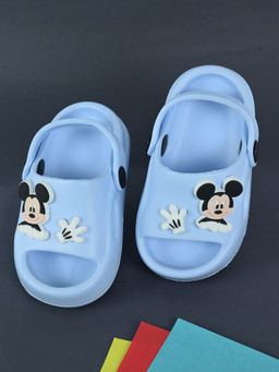 Yellow Bee - Disney Mickey Mouse Sandals with Glove Charms for Boys - Blue