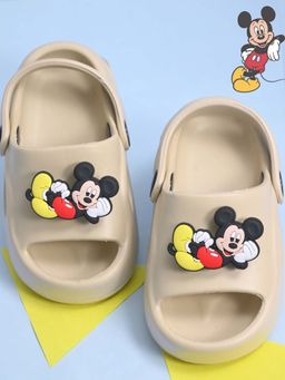 Yellow Bee - Disney Mickey Mouse Sandals with Rotating Charms for Boys - Beige