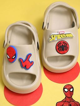 Yellow Bee - Marvel Spider Man Sandals with Cartoon Character for Boys - Beige