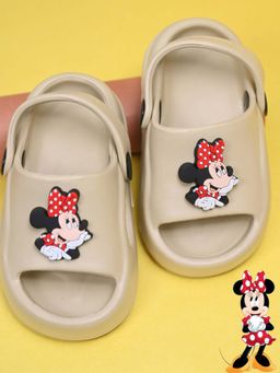 Yellow Bee - Disney Classic and Adorable Minnie Mouse Sandals for Girls - Beige