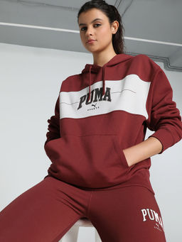 Puma - Squad Hooded Fl Women's Brown Sweatshirt