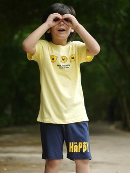 Napchief - Kids Mr Happy T-Shirt with Shorts