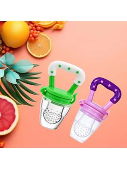 Safe-O-Kid - 2 pcs Fruit Nibbler for Babies for Kids Safety Protection, Assorted (6-12 Months)