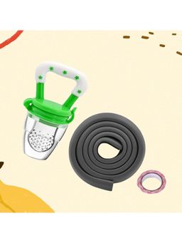 Safe-O-Kid - 2 mtr Fruit Nibbler, Black for Babies for Kids Safety Protection, Green (6-12 Months)