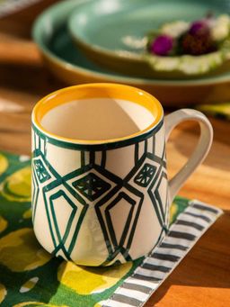 Freedom Tree - Arka Handpainted Ceramic Coffee Mug (Pack of 2)