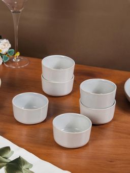 Nestasia - Ceramic Small Bowl Light Grey 200ml (Pack of 6)