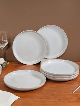 Nestasia - Grey Ceramic Dinner Plate 10 Inch (Pack of 6)