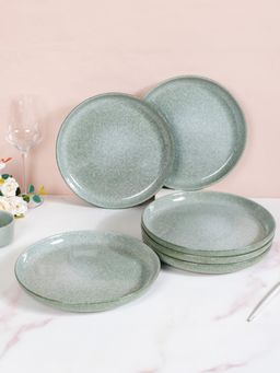 Nestasia - Sage Green Ceramic Dinner Plate 10 Inch (Pack of 6)