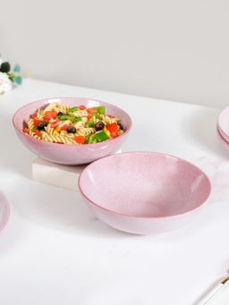 Nestasia - Ceramic Serving Bowl Pink 1000ml (Pack of 2)