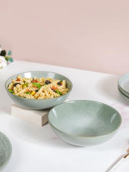 Nestasia - Ceramic Large Serving Bowl Sage Green 1000ml (Pack of 2)
