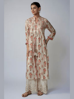 Gopi Vaid - Tara Jacket Style Kurta With Palazzo