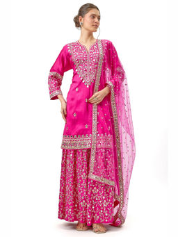 Gopi Vaid - Aadhira Kurta And Sharara Set With Dupatta
