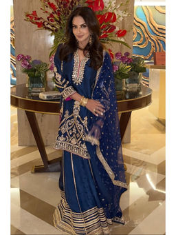Gopi Vaid - Prisha Kurta And Sharara Set With Dupatta-Seema Kiran Sajdeh