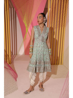 Gopi Vaid - Nusrat Ag Sleeveless Kurta with Dhoti Pant