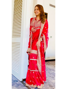 Gopi Vaid - Rati Short Kurta And Sharara Set With Dupatta