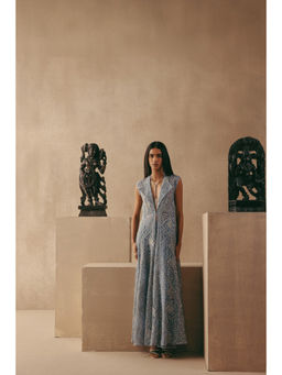 Twenty Nine - Mirrorwork Wing Collar Long Shrug