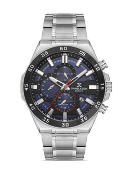 Daniel Klein - black dark blue Color Stainless Steel Strap Watch for Men DK.1.13169-1