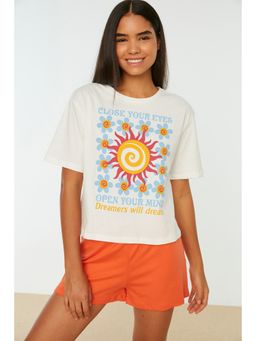 Trendyol - Multicolour Normal Fit Graphic Round Neck 2 Piece Set (Set of 2)