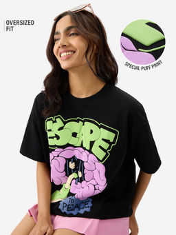 The Souled Store - Original Escape To Peace Women Oversized T-Shirt