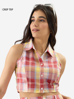 The Souled Store - Originals Sugar Coral Women Cropped Top