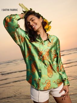 The Souled Store - Original Folk Tiger Women Shirt