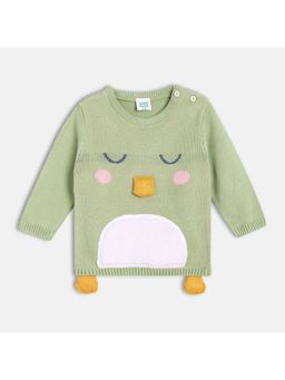 MINI KLUB - Green Woven Sweater
