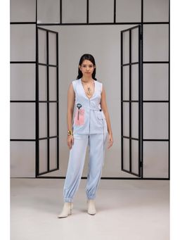 SAKSHI G CHAWLA - Blue Owen Co-Ord Set