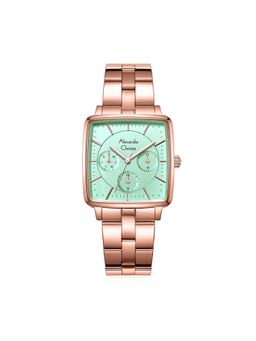 Alexandre Christie - Multi-Function Women Analog Square Green Watch-5003BFBRGGN (M)