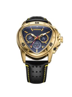 Giordano - Men Analog Asymmetrical Silicon Black Watch-GZ-50132 (M)