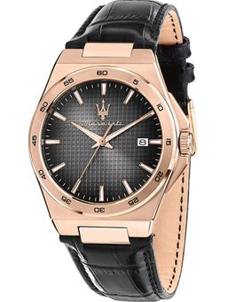 Maserati - Artist Men Analog Round Leather Black Watch-R8851153001 (M)