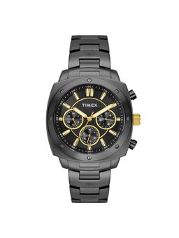 Timex - Men Analog Square Stainless Steel Black Watch-Tweg274Smu03 (M)