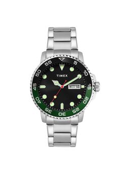 Timex - Men Analog Round Stainless Steel Black Watch-Tweg287Smu01 (M)