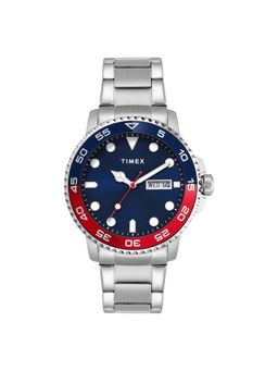 Timex - Men Analog Round Stainless Steel Navy Blue Watch-Tweg287Smu02 (M)