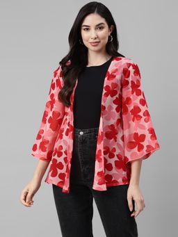 Deebaco - Floral Open Front Women Shrug