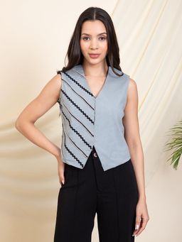 Deebaco - Grey Women Waist Coat