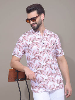 CRIMSOUNE CLUB - Men Brown Floral Kurta