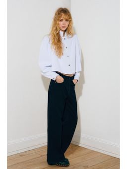 H&M - Women Blue Wide High Jeans