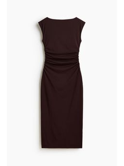 H&M - Women Brown Cap-Sleeved Dress