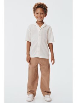 H&M - Boys Beige Linen-Blend Trouser