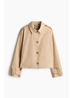H&M - Women Beige Trench-Look Cotton Jacket