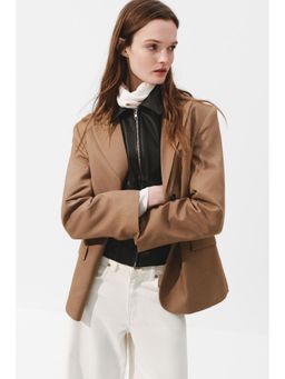 H&M - Women White Wide High Waist Jeans