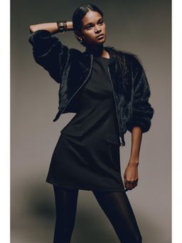 H&M - Women Black Boat-Neck Dress