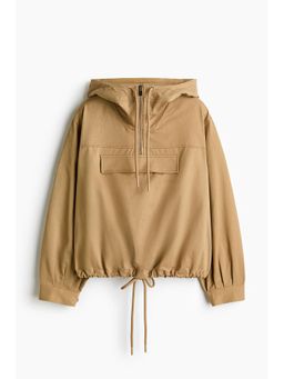 H&M - Women Beige Twill Popover Jacket