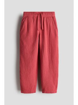 H&M - Boys Pink Muslin Drawstring Trouser