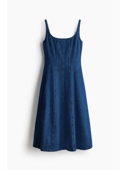 H&M - Women Blue Denim Midi Dress